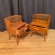A pair of bedside tables by Axel Larsson, Bodafors, Sweden, 1940s.