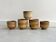 Set of 5 vintage Dutch ceramic 70s planters / flower pots