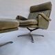 Leather chair with footrest ds-31 – de sede – switzerland – 1960s