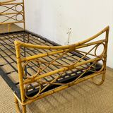 Vintage rattan bed