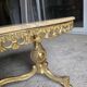 Table basse en bronze et marbre années 1960