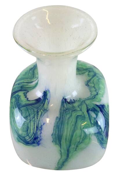 Glass vintage vase 'Ondata'