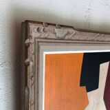 Abstract painting on panel