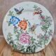 Vintage decorative plate flowers & butterflies – Macao – Oriental Art Objects