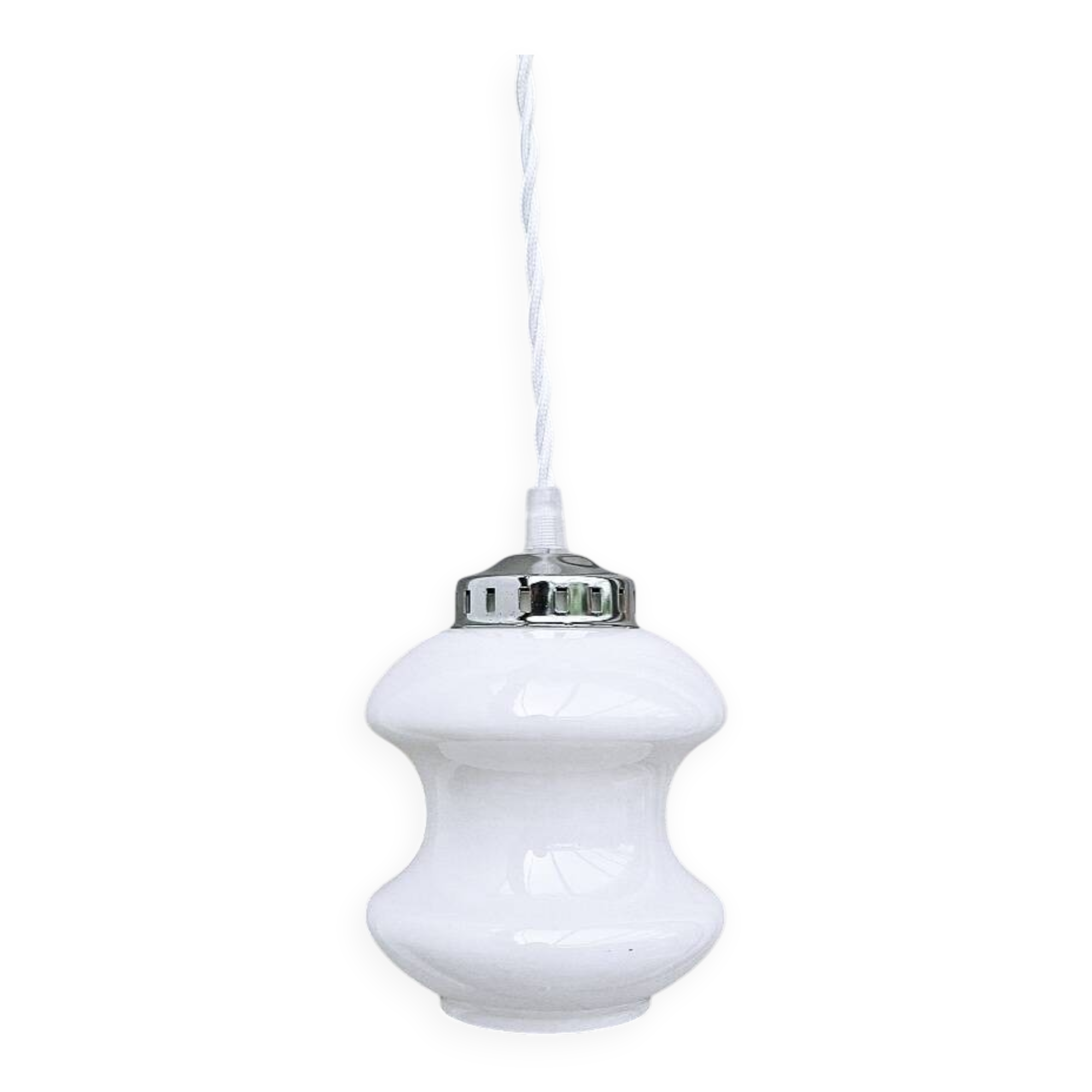 White vintage portable lamp