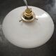 Suspension opaline white smooth art deco 1930