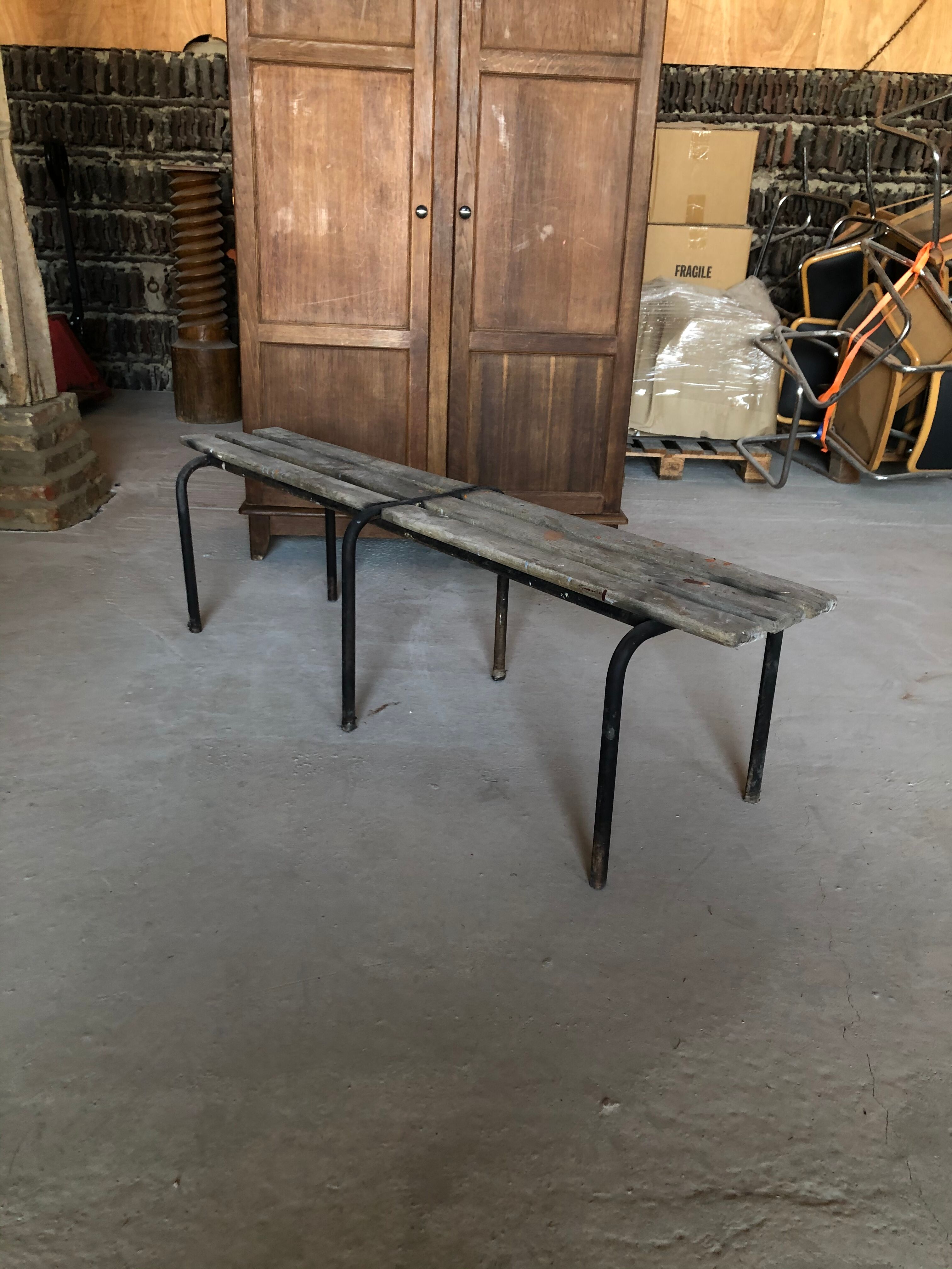 Vintage school bench
