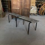 Vintage school bench