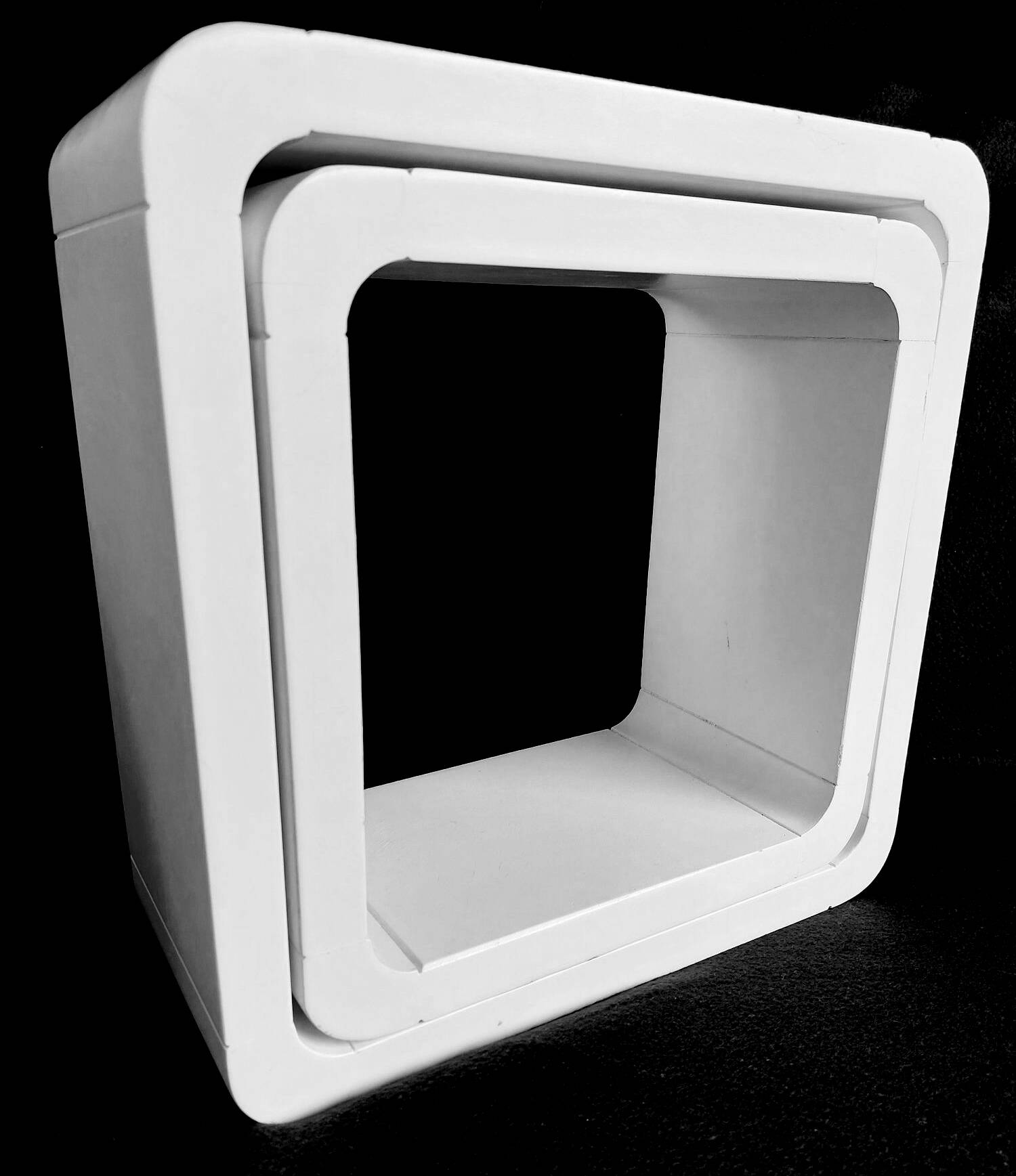 Vintage Shelves • 2 Modular Elements • Lacquered Wood • 1970-1980