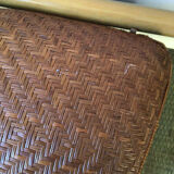 Valise en osier demi lune
