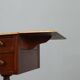Petite table ancienne victorienne en acajou avec incrustations, Angleterre, XIXe siècle
