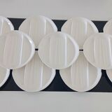 Service de 11 assiettes à asperges en barbotine Salins