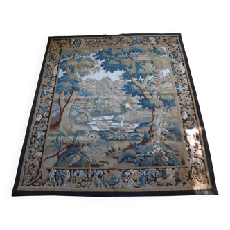 Hand-woven tapestry Wool and silk
