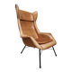 Vintage Czech Republic design wingback armchair Miroslav Navratil