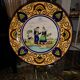 large wall dish in earthenware by Desvres Breiz Gabriel Fourmaintraux art deco