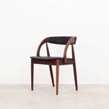 Ensemble de quatre chaises en teck, design danois, années 1970, fabricant : Orte Mobelfabrik