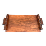 Art Deco walnut plateau