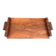 Art Deco walnut plateau