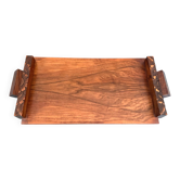 Art Deco walnut plateau