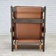 1970s, Scandinavian armchair, furniture leather, canvas, oak wood.
