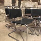 Set of 7 S33 Mart Stam Chairs Circa 1980