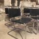 Ensemble de 7 Chaises S33 Mart Stam Circa 1980