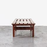 Mahogany slat bench 1960