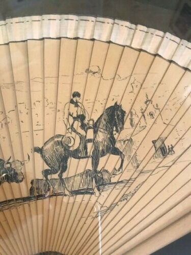 Éventail XIXème encadré