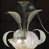 Lustre art déco barovier et toso, en verre de murano, années  1940