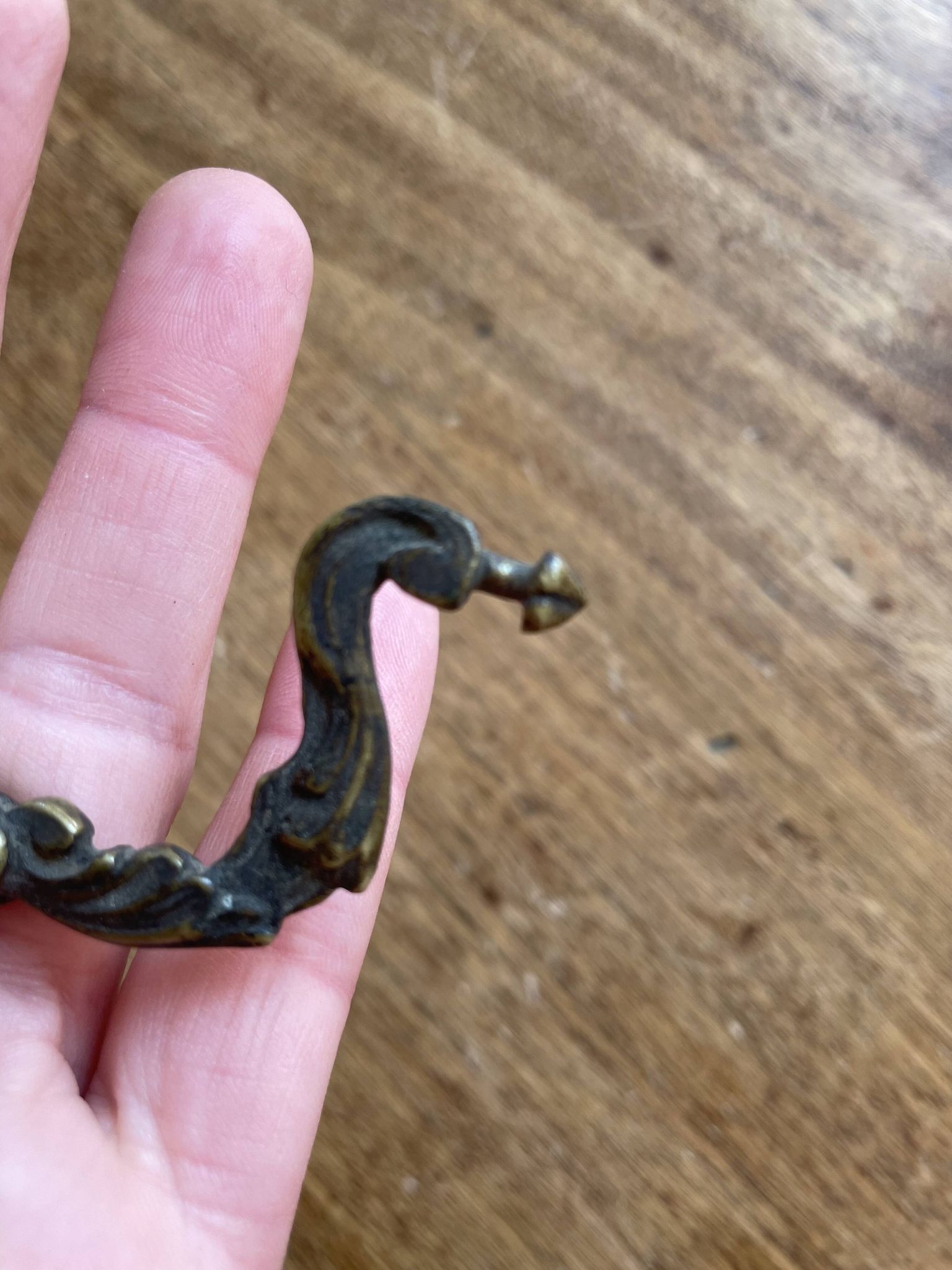 Small furniture handle, old vintage