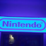 Luminous sign advertising nitendo