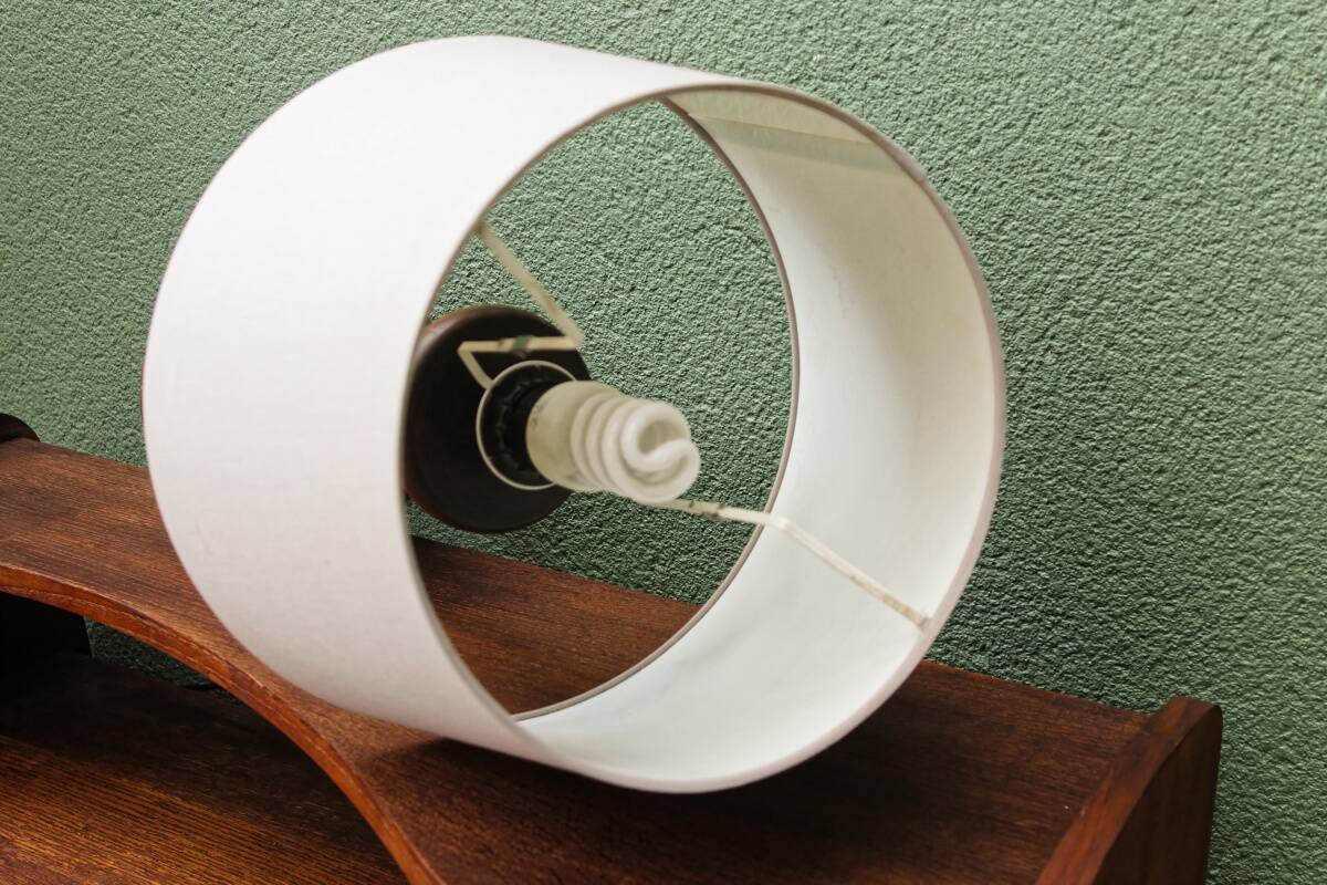 Desk lamp, 1960s, turned wood