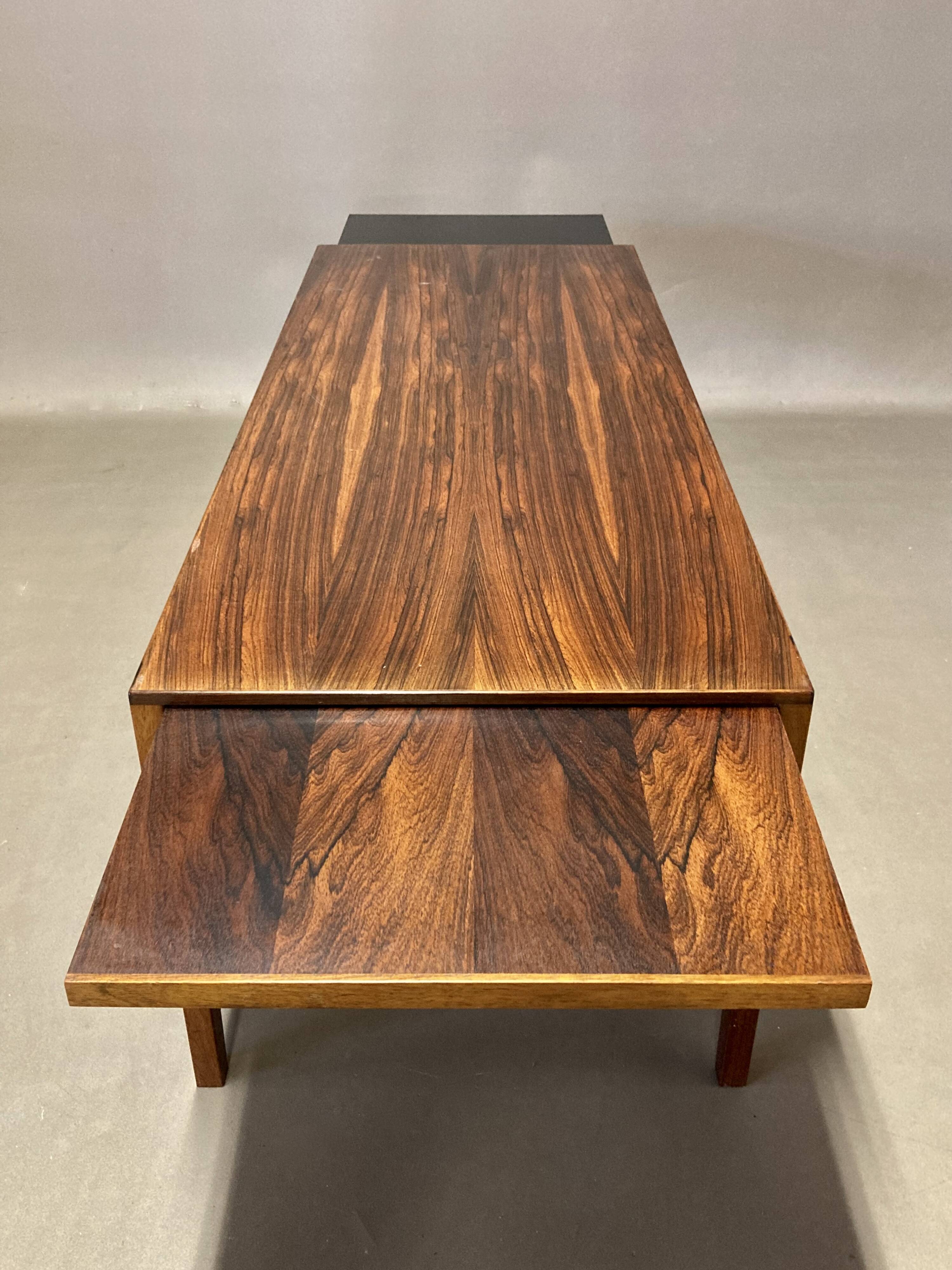 Scandinavian design rosewood coffee table 1950.
