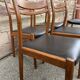 6 vintage Danish Scandinavian style chairs from the 1970s