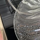 Pair of lamp legs in transparent Murano glass, Alberto Dona, 70s