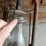 Old iron kerosene lamp