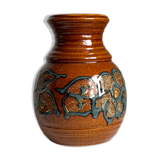 Vintage Mid Century Modern handmade Scheurich ceramic vase