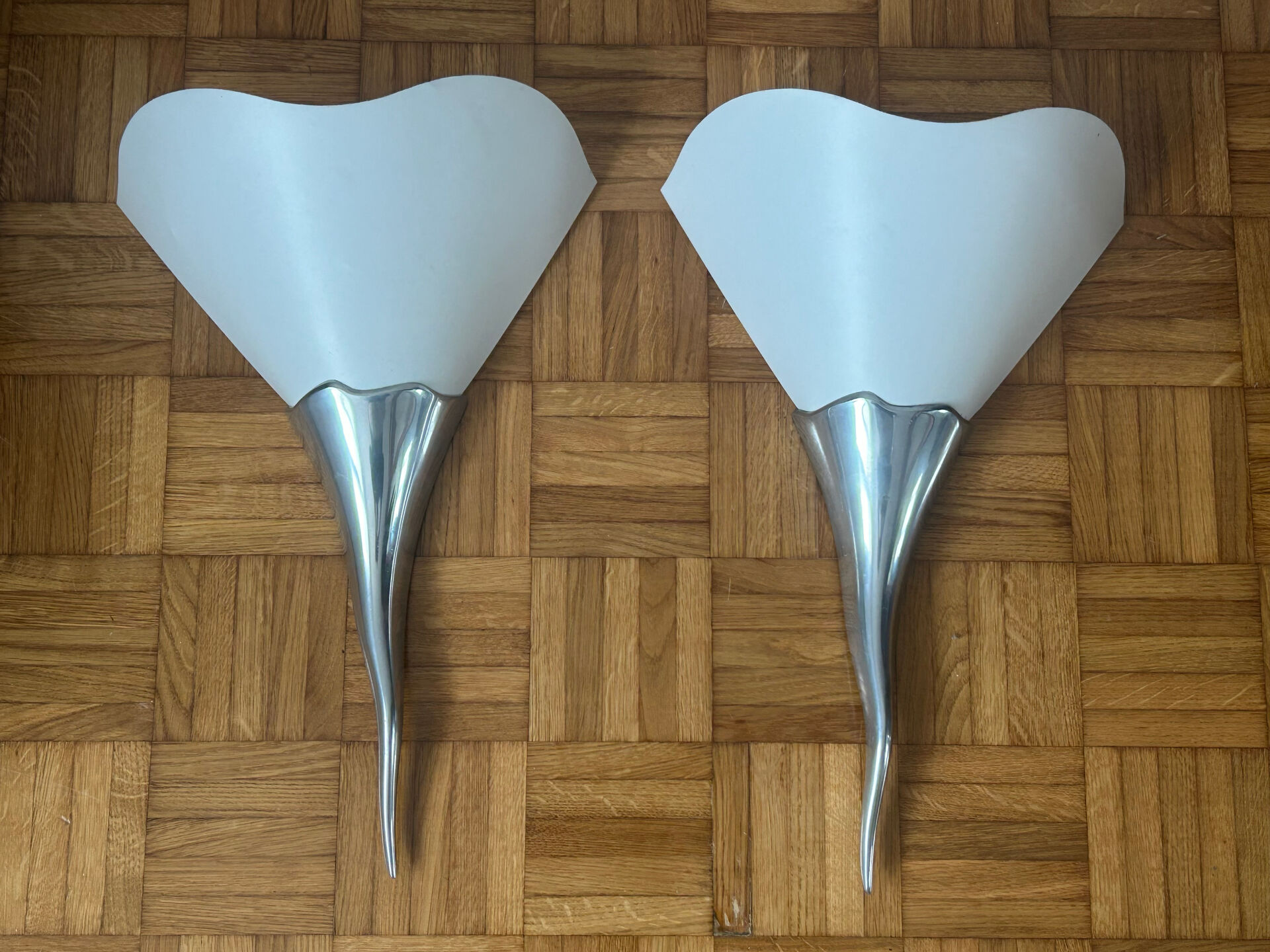 Pair of wall lights Lucien Gau model Nicomède