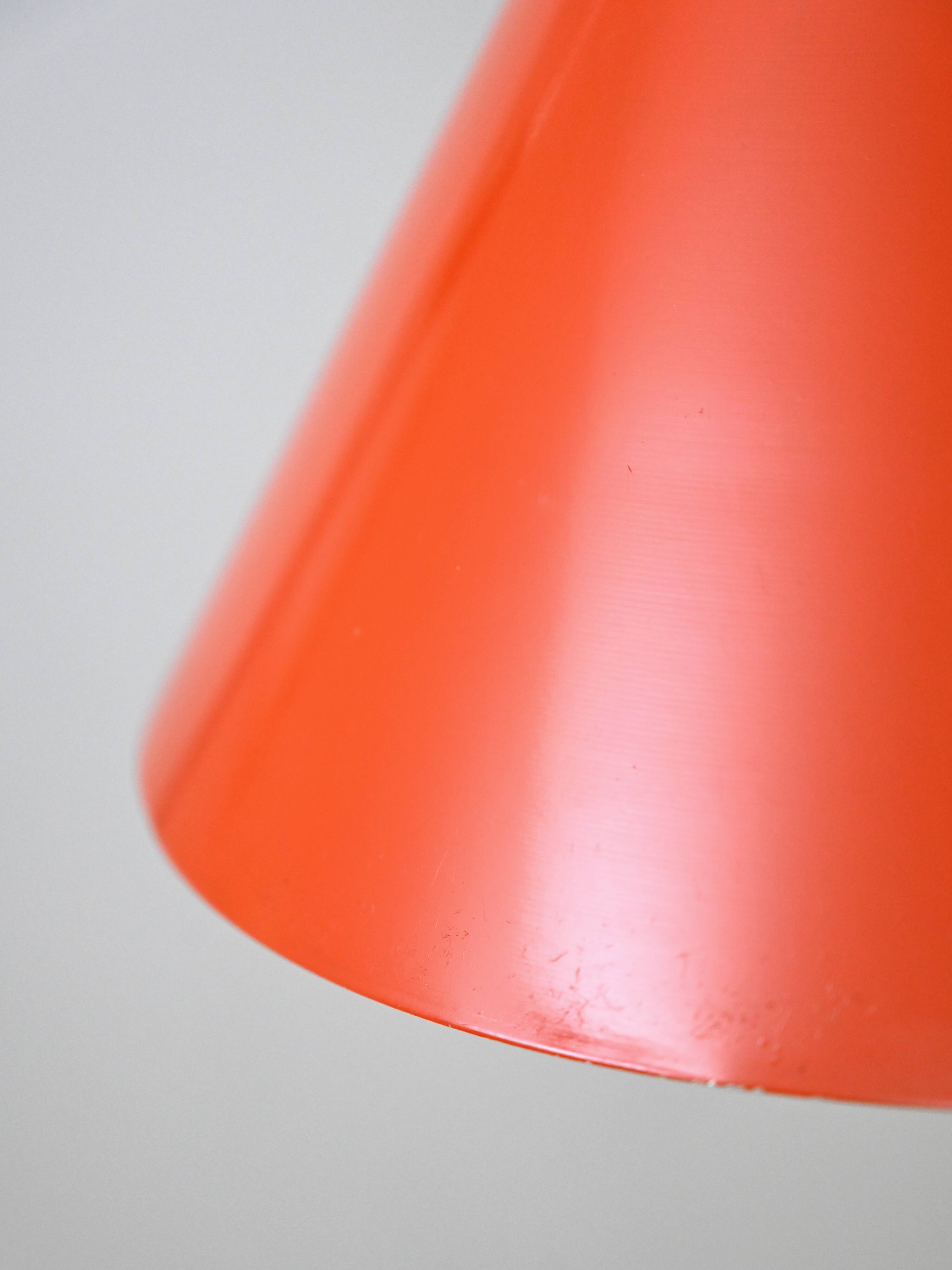 Scandinavian orange pendant lamp