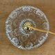 Suspension abat-jour vintage en verre ciselé