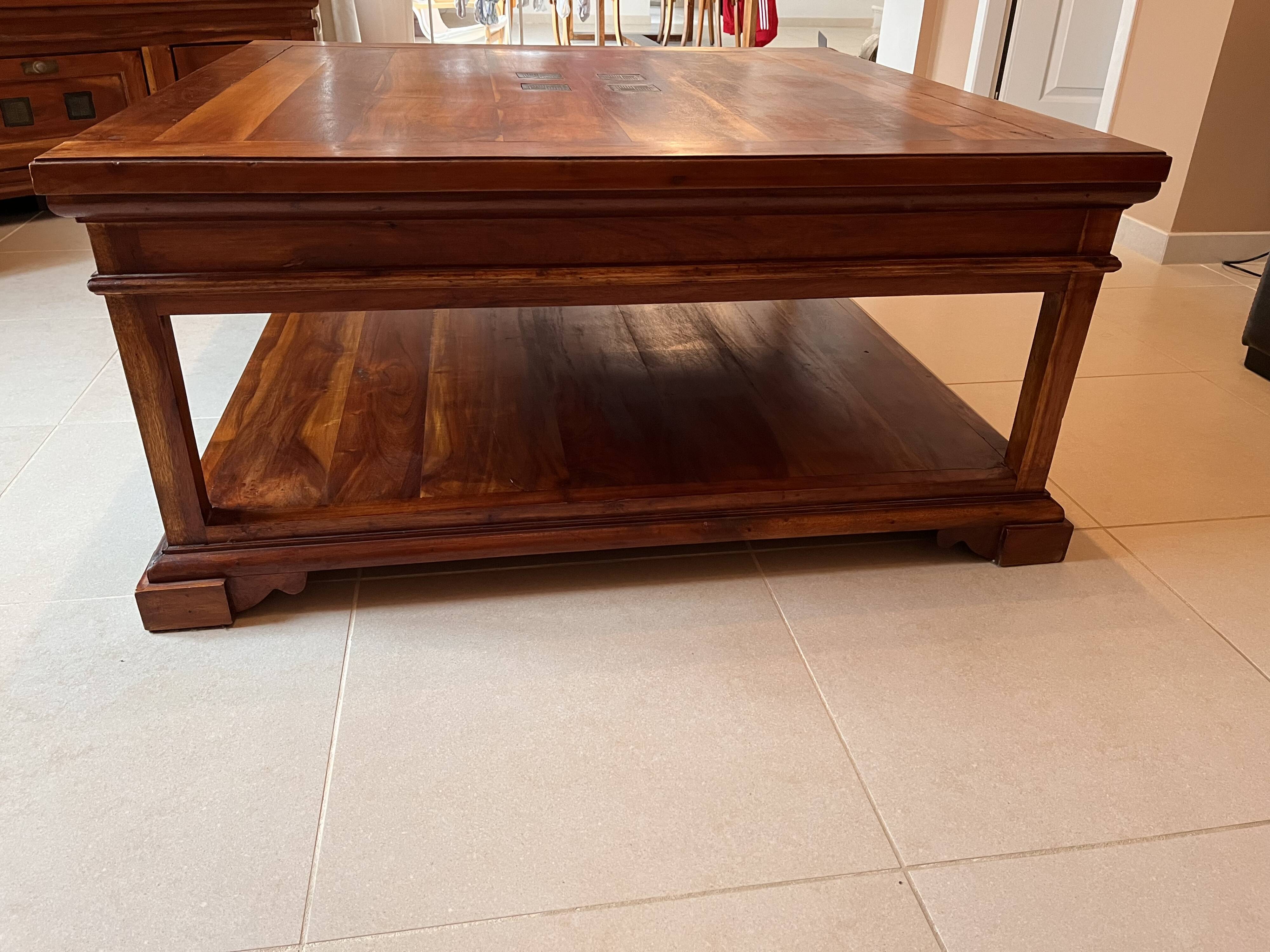 Wooden coffee table