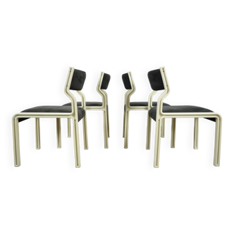 Ensemble de 4 chaises à repas expérimentales de Pierre Mennen pour Pastoe, 1972 Pays-Bas