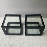 Paire de tables basses 1970