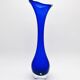 Giant Vase 44cm Bo Borgström Åseda Blue Glass Sweden Label