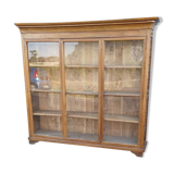 Solid walnut library around 1840