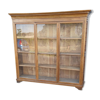 Solid walnut library around 1840