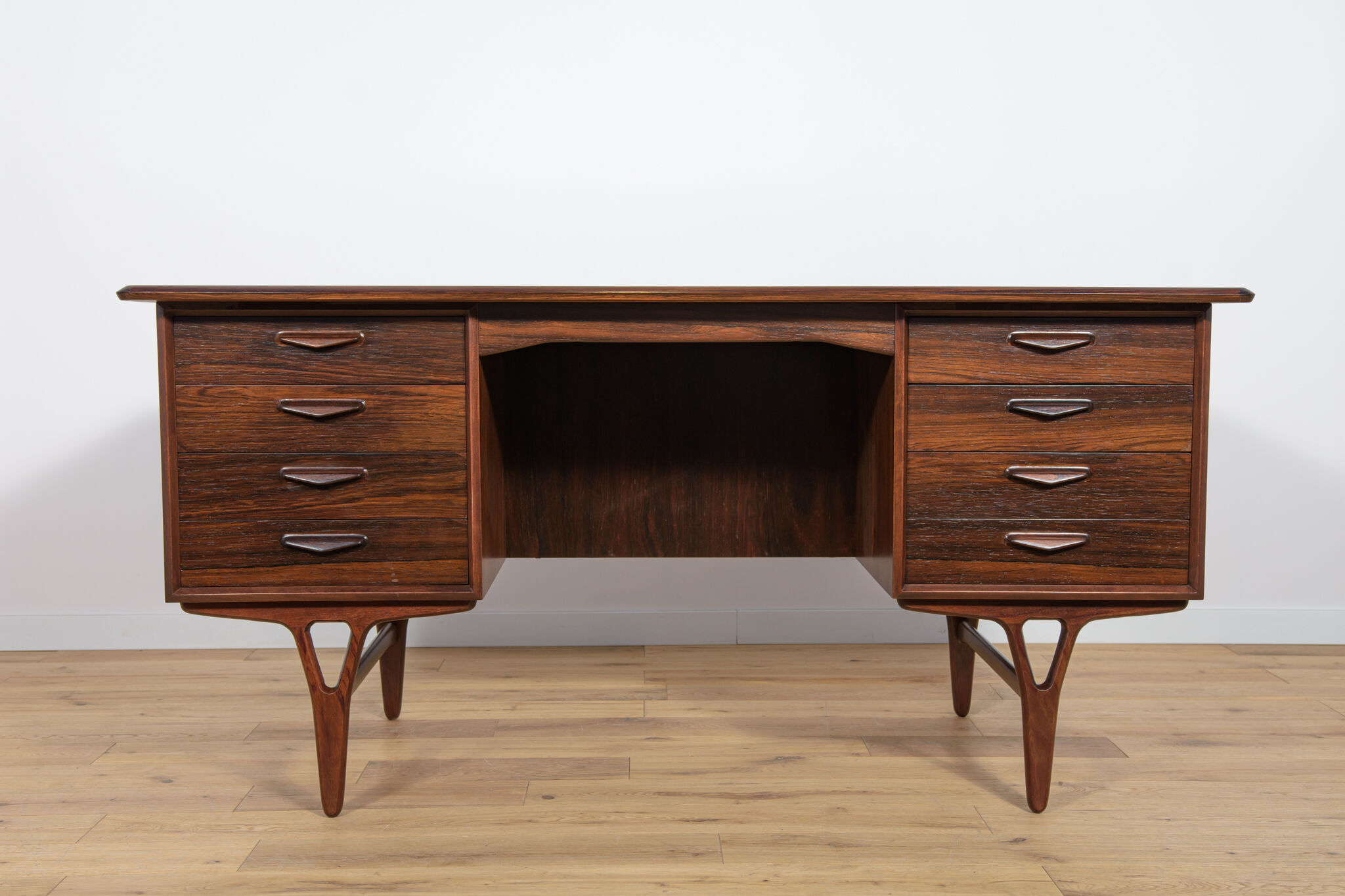 Mid-Century Freestanding Rosewood Desk, 1960s