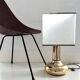 Italian metal table lamp with perspex lampshade, 1970s