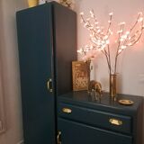 Vintage asymmetrical wardrobe