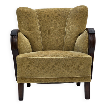 1960s, Danish design, armchair, original condition, furniture fabric.